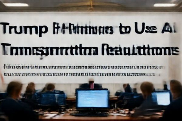 Trump Administration Plans to Use AI in Crafting Federal Transportation Regulations