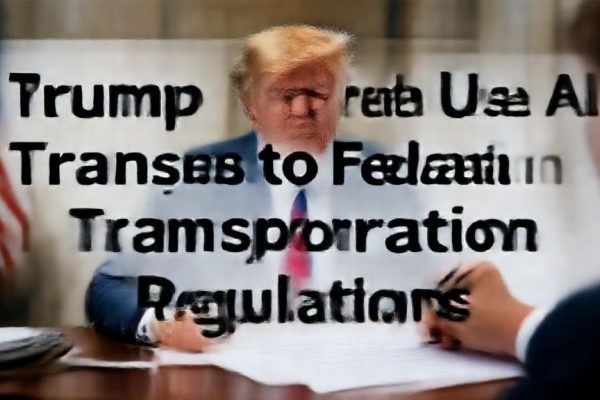 Trump Administration Plans to Use AI to Write Federal Transportation Regulations
