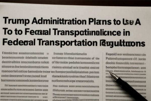 Trump Administration Plans to Use AI to Write Federal Transportation Regulations: Experts Raise Concerns Over Bias and Lack of Transparency