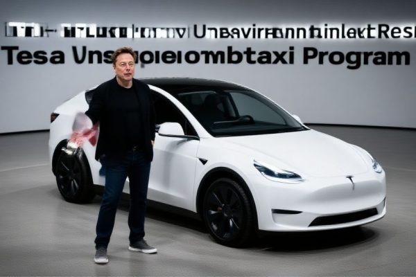 Elon Musk Hails Milestone in Tesla’s Unsupervised Robotaxi Program, But Questions Remain