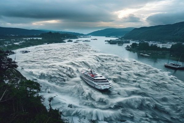 Mega-Tsunami Wave Sweeps Through Tracy Arm Fjord in Alaska, Cruise Ships Evacuated