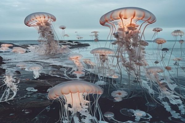 Massive Jellyfish Swarms Appear Along English Coast, Baffling Locals and Scientists Alike