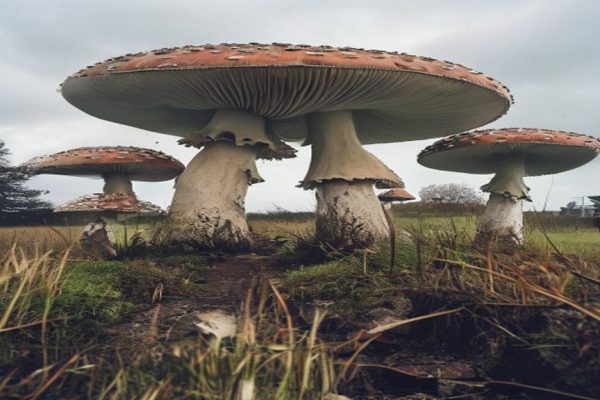 Mysterious Giant Mushrooms Emerge in English Countryside, Leaving Scientists and Locals Baffled