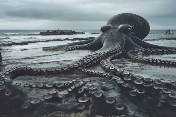 Mystery Giant Squid Invasion Rocks England’s Shores: Experts Weigh in on Baffling Phenomenon